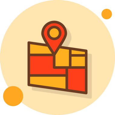 harita navigasyon pin simgesi