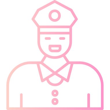 polis simgesi vektör illüstrasyonu