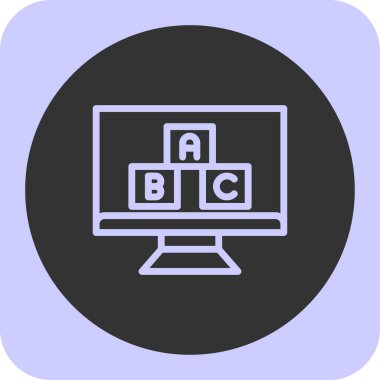 Eğitim simgesinin vektör illüstrasyonu