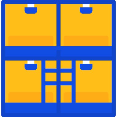 kutu kargo teslim simgesi - taslak biçimi