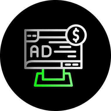 seo modern simgesinin vektör illüstrasyonu