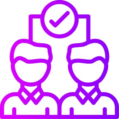 İnsanlar. Web simgesi basit illüstrasyon