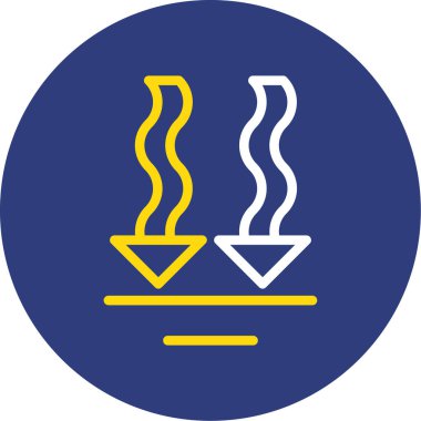 sıcak ve baharatlı ikon vektör çizimi