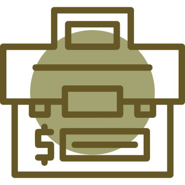 nakit para çantası simgesi - taslak biçimi