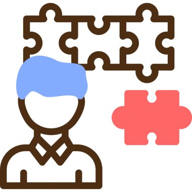 iş stratejisi ikon vektör illüstrasyonu