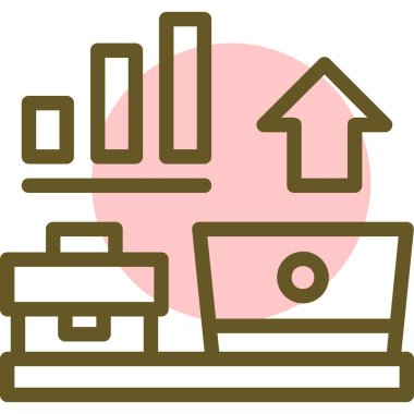 Bir ev simgesinin vektör illüstrasyonu