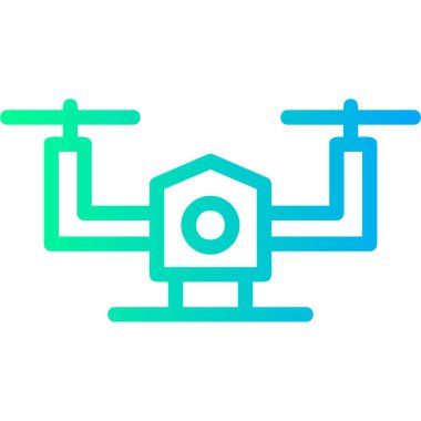 İHA simgesi vektör illüstrasyonu