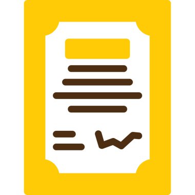 Vektör belgesi Simge illüstrasyonu