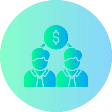 Dolar. Web simgesi basit illüstrasyon