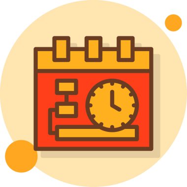 Takvim. Web simgesi basit illüstrasyon