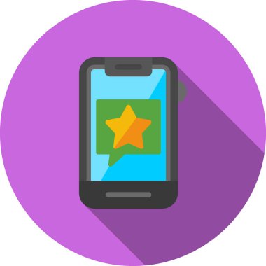 Cep telefonu simgesi, vektör illüstrasyonu