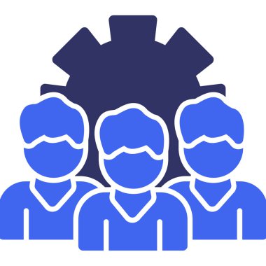 iş ekibi simgesi, vektör illüstrasyonu