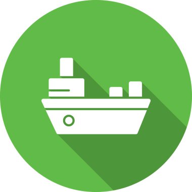 Gemi simgesi vektör illüstrasyonu