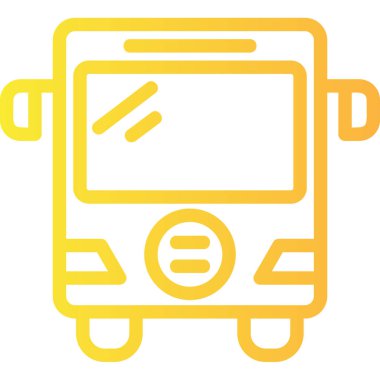 bus simgesi vektör illüstrasyonu