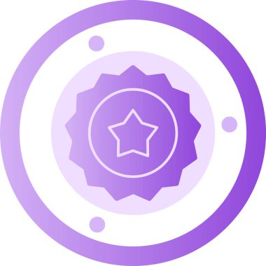 Bir yıldız simgesinin vektör illüstrasyonu