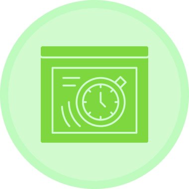 Saat simgesinin vektör illüstrasyonu