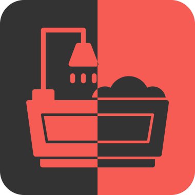 Temizlik hizmetinin vektör simgesi, vektör illüstrasyonu