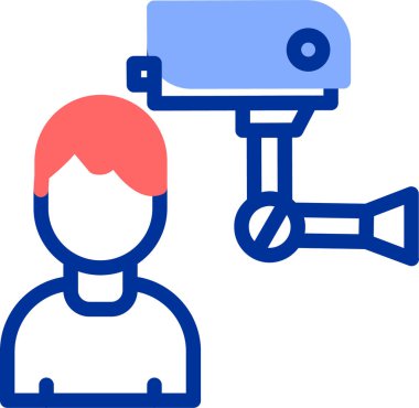 Kamera. Web simgesi basit illüstrasyon