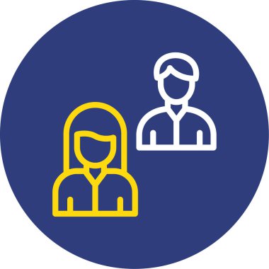 İnsan simgesinin vektör illüstrasyonu