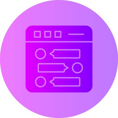 Web simgesi vektör illüstrasyonu