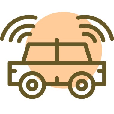 - Araba. Web simgesi basit illüstrasyon