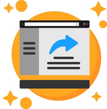 İnternet simgesi vektör illüstrasyonu