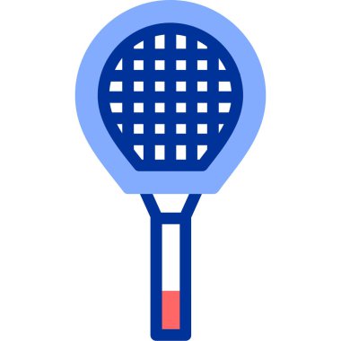 Tenis raketi ikonu. vektör illüstrasyonu