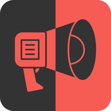 megafon simgesi, vektör illüstrasyonu