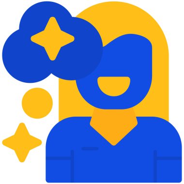 Yıldızlı ve maskeli kadın