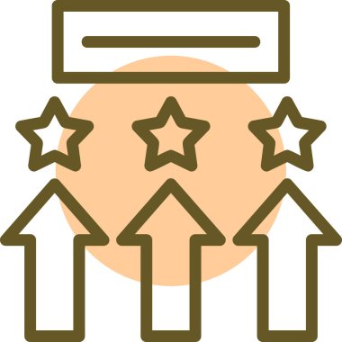 Yıldız. Web simgesi basit illüstrasyon