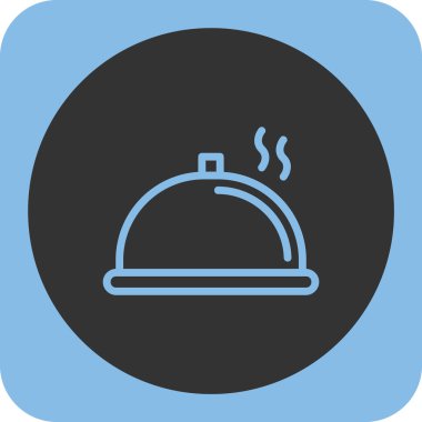 Otel düz vektör simgesi