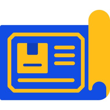 belge klasörü. Basit illüstrasyon