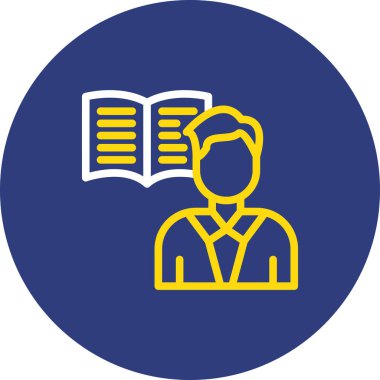 kitap web simgesi vektör illüstrasyonu