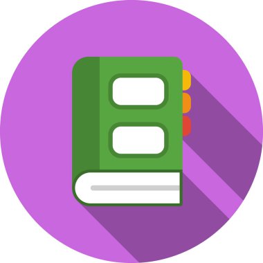 Kitap Simgesi. Vektör İllüstrasyonu