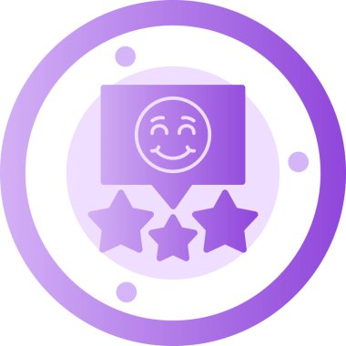 Reyting. Web simgesi basit illüstrasyon