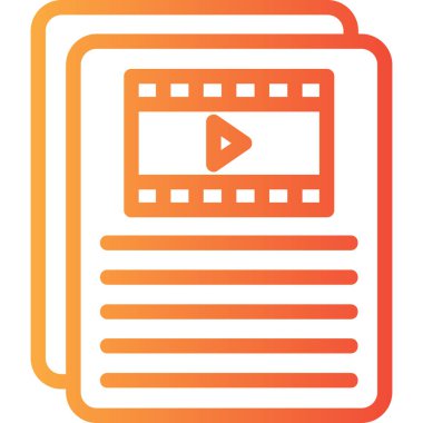 video simgesi vektör illüstrasyonu