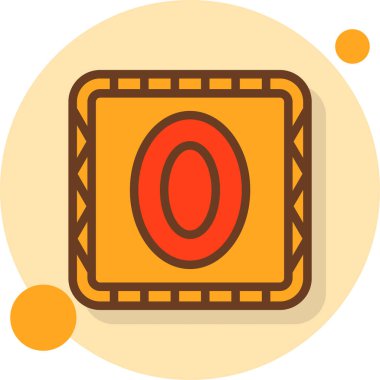 Casino rulet simge vektör çizim