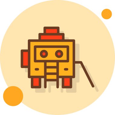 robot ikon vektör illüstrasyonu