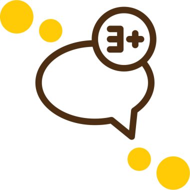 Sohbet simgesi vektör illüstrasyonu