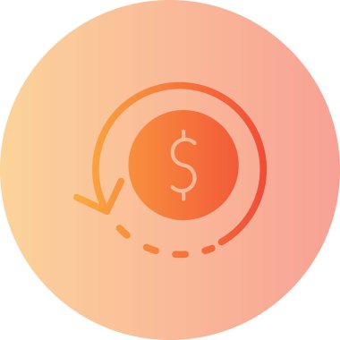 Dolar simgesi vektör illüstrasyonu