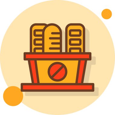 Bir besin simgesinin vektör illüstrasyonu