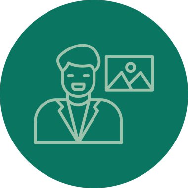 Modern simgenin vektör illüstrasyonu