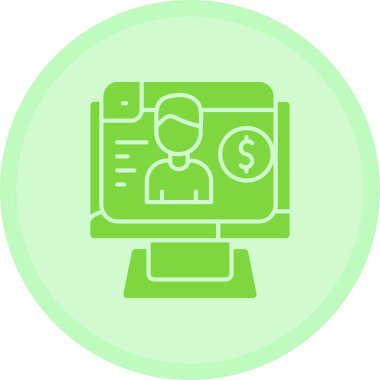 Para için. Web simgesi basit tasarım