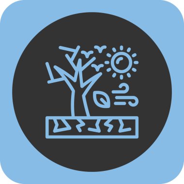 Eşsiz Ağaç Vektörü Kabartma Simgesi