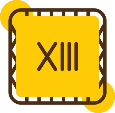 Dolu tasarımda takvim tarihi simgesi