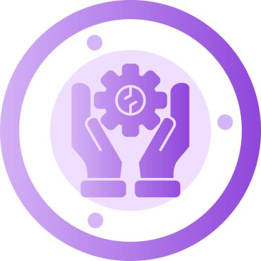 Bir dişli simgesini vektör çizim