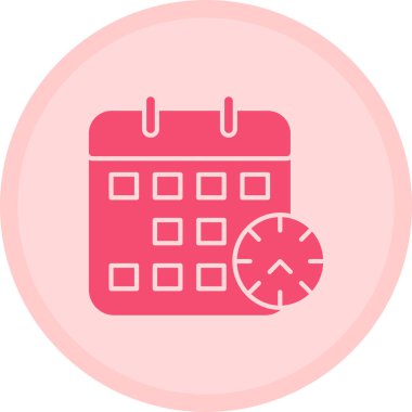 Takvim simgesi vektör illüstrasyonu