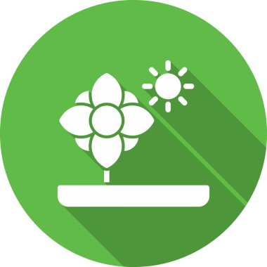 çiçek vektör illüstrasyonu modern simge