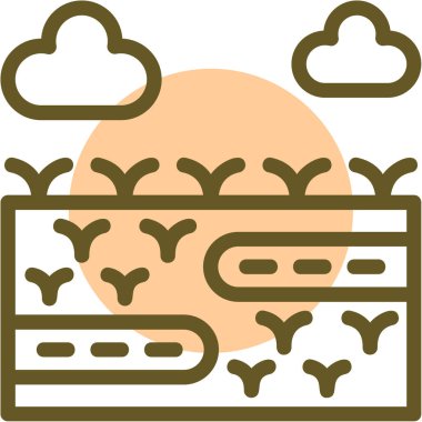 Hava durumu ikonu. Web için basit bulut vektör simgeleri çizimi