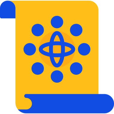 Mavi ve sarı soyut arkaplanın vektör çizimi